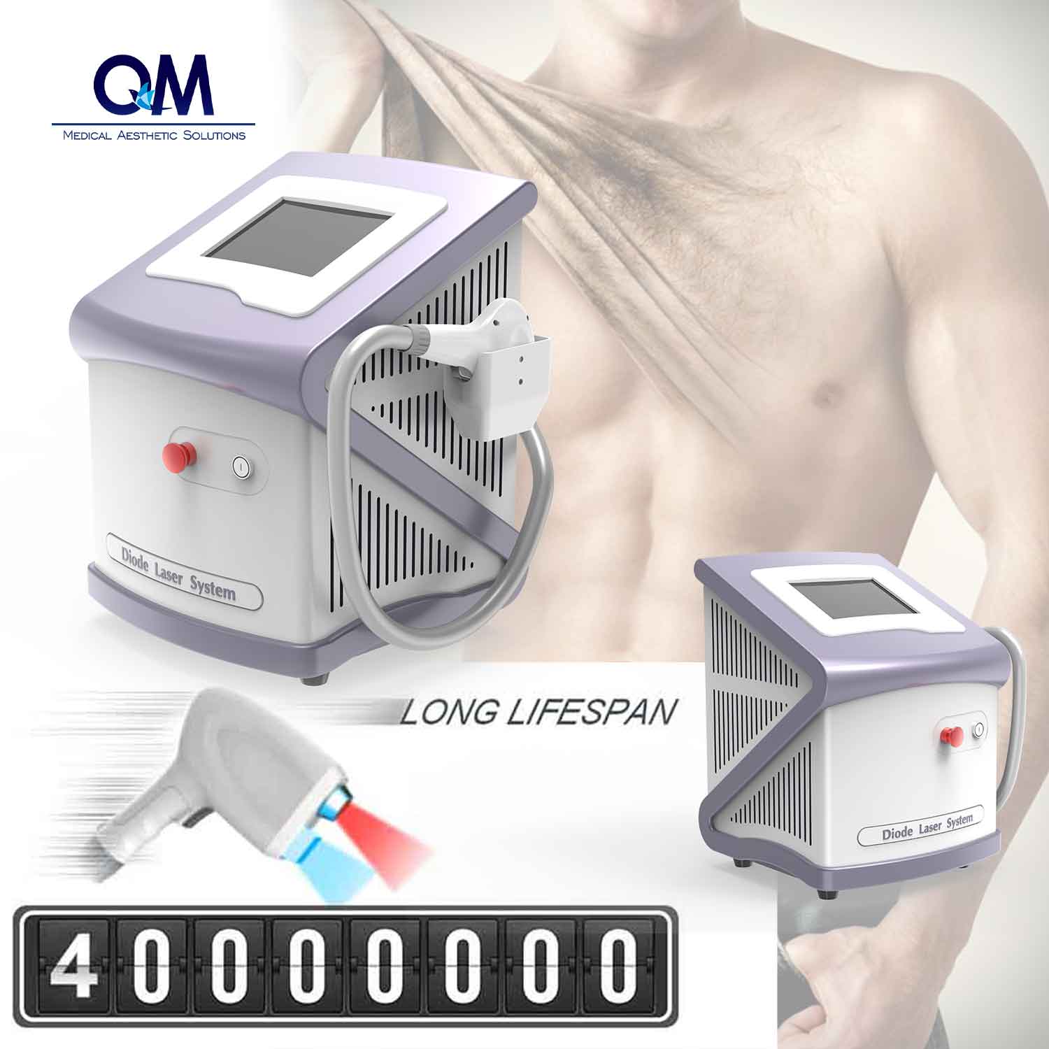 808nm Diode laser michine system
