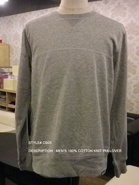 Men's 100% Cotton Knit Pullover