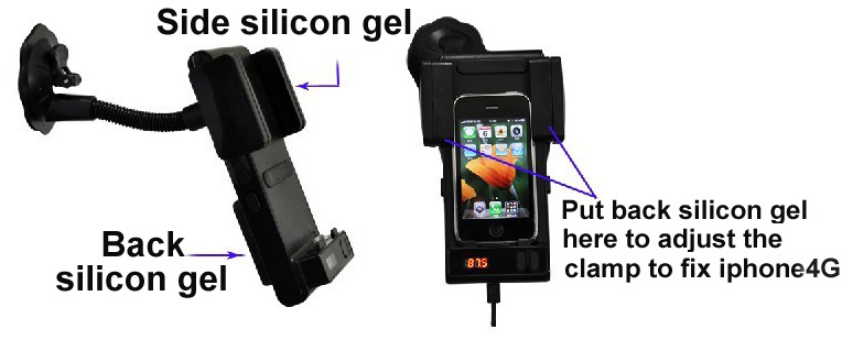 Handsfree Bluetooth Car Kit With Car Charger And Fm Transmitter For Ipad & Iphone