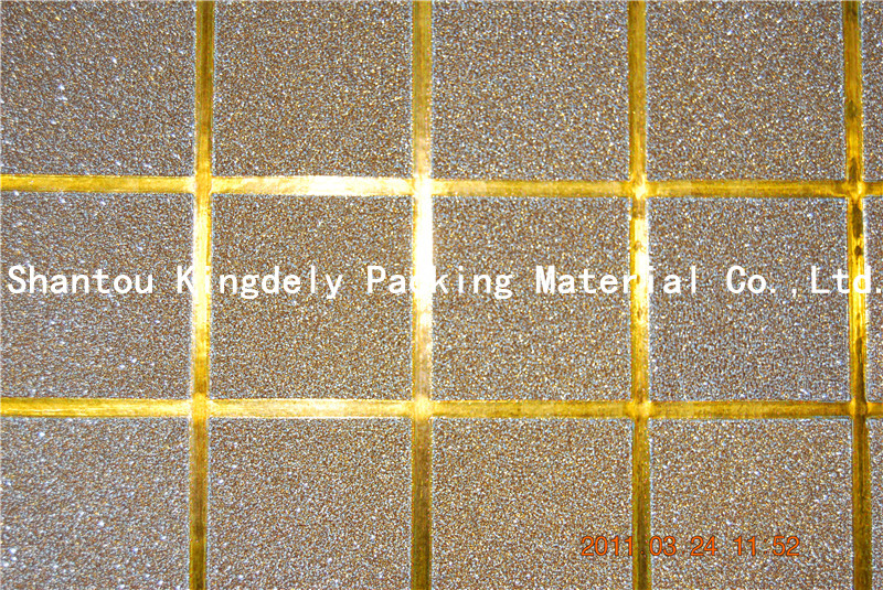Square Deep Golden PP Glitter Film/Plastic film