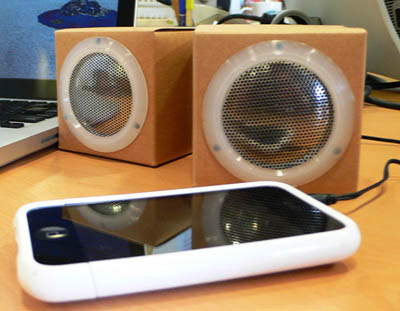 Loudest cubique paper speaker
