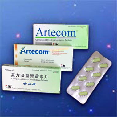 Anti-malarial Drug Artecom(compound Dihydroartemisinin Tablets)