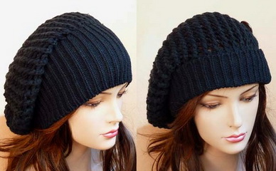 Lady winter hats knitted hat