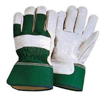 10.5 inches Grey Cowhide Split Leather Work Gloves