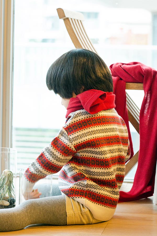Kids Wool Patterned Pullover