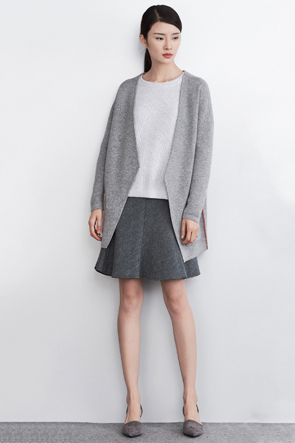 Ladies Wool Knitted Cardigan + Pullover Set