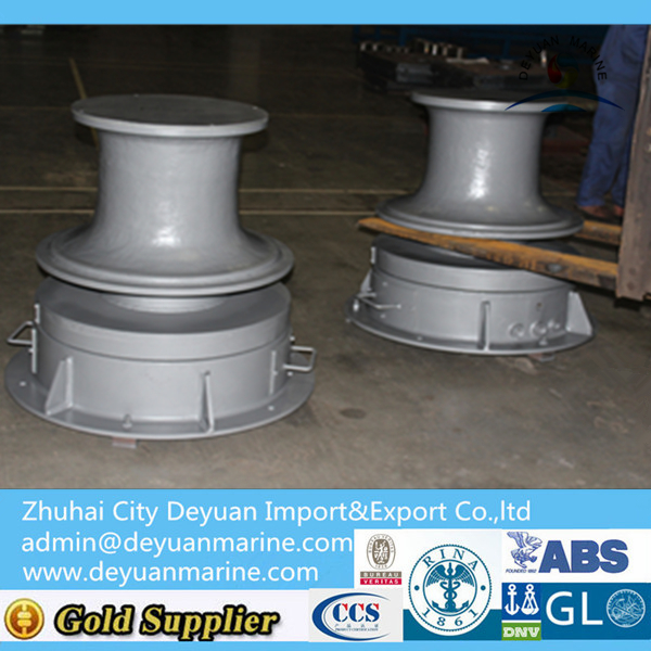 Electric mooring rope capstan