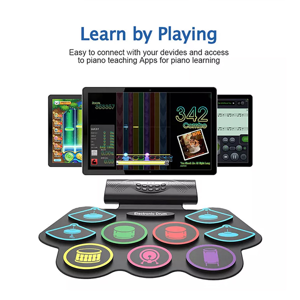 Silicone Electronic Drum Set