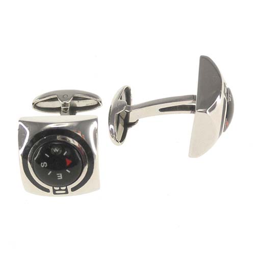 Stainless Steel Compass Cuf links