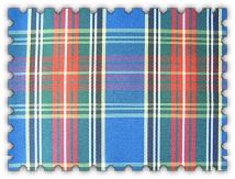 Sell 100% Spun polyester plaid fabric