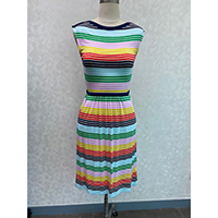 Engineered Stripes Trim T-Shirt Dress