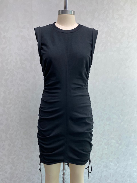 High Twist Jersey Dress with Side Ties