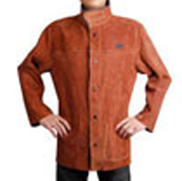 Coffee Leather Welding Jackets
