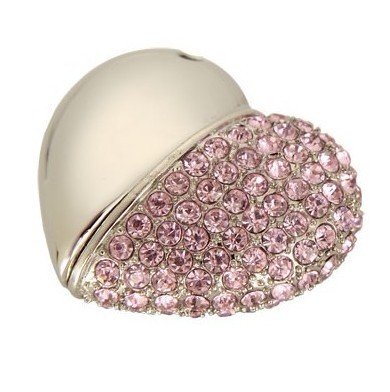 Heart Usb Drive, Jewelry Usb Flash Disk, Crystal Usb Key, Gift Usb