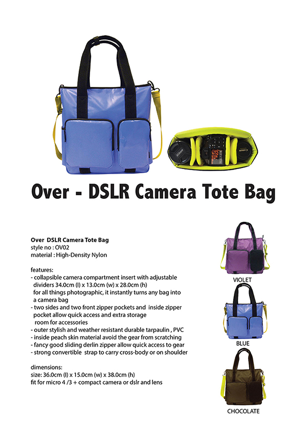 Over DSLR Camera Tote Bag