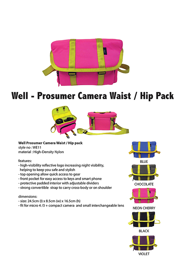 Well Prosumer Camera Waist/ Hip pack