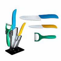 Ceramic Knife Set With Acryl Block