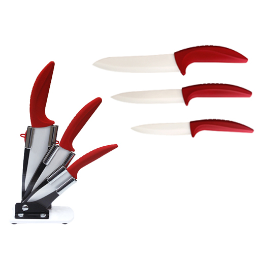 Ceramic Knife Set With Acryl Block