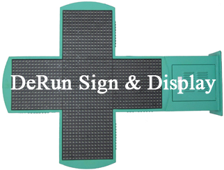 Led Arc-shaped Cross Sign