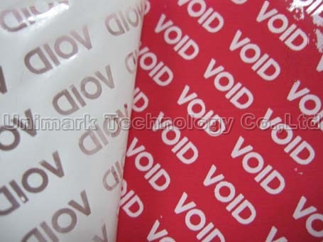 Total Transfer Security Void Label Material