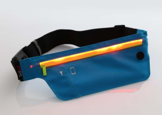 Tidbit Waterproof Zipper Foldable Band LED Battery Lighting Waist Bag Outdoor Activity Series