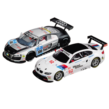 25163 Set with Cars, Tracks, Speed Controllers, Guardrail, Supports