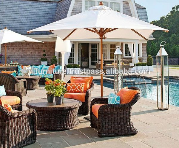 Poly rattan furniture