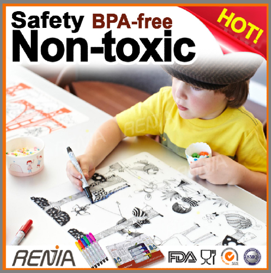 Sell RENJIA stable rubber mat transparant mat FOLDABLE baby PLACEMAT