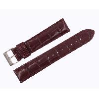 Shiny Calf Embossed Alligator Grain Leather Watch Straps