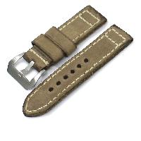 Handmade Thick Cowhide Nubuck Leather Watch Strap