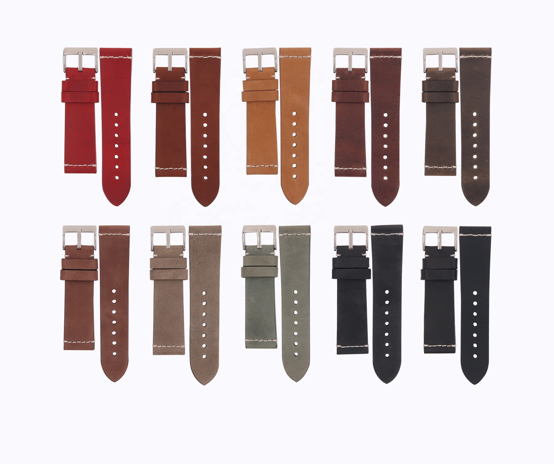 Italian Oil Calf Wrist Straps