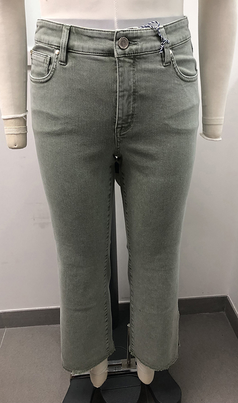 Pigment Dyed High Rise Flare