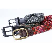 Braided Belt with Leather