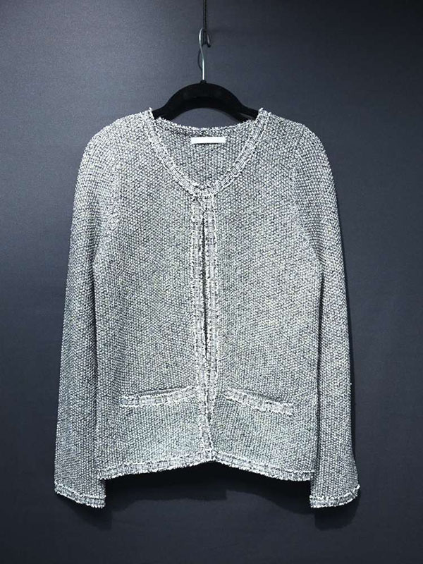 Ladies Crew Neck Cardigan
