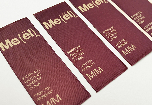 Printed Polyester Satin Label