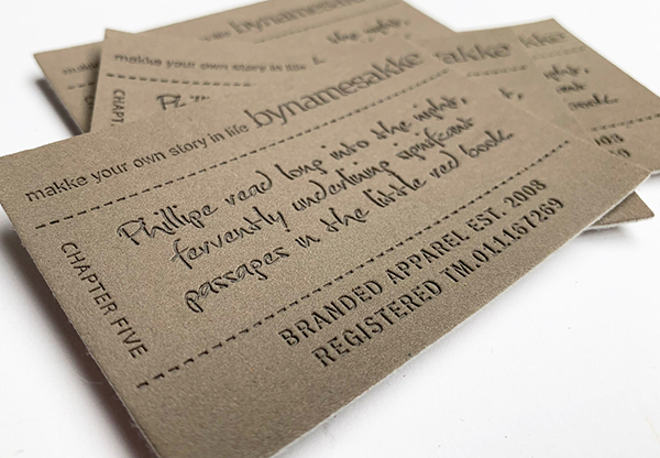 Faux Leather Label
