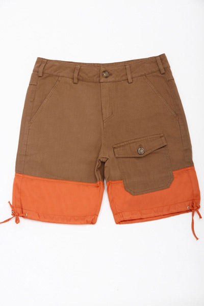 Cotton Twill Shorts with Nylon Hems