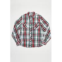 Cotton Green Checked Long Sleeves Shirt (osh338002)