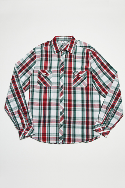 Cotton Green Checked Long Sleeves Shirt (osh338002)
