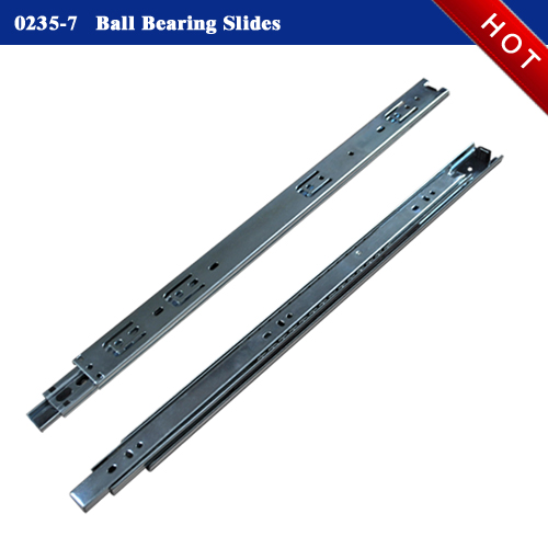 Full extension ball bearing drawer slide
