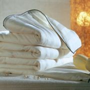 Handmade Silk Duvet With Cotton Striped Shell