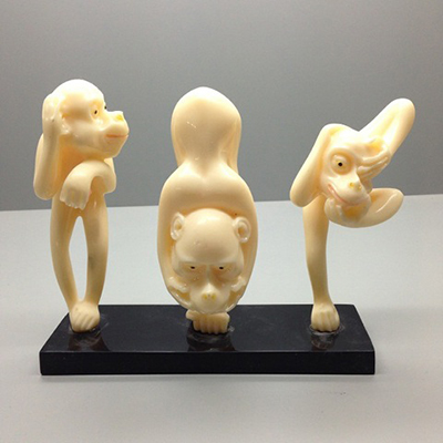 Figurine of three monkeys