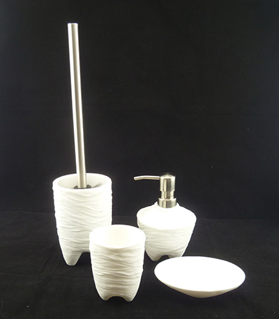 Bathroom Accessories -water wave finishing / matte white