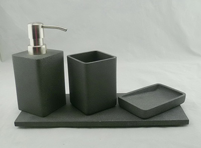 Bathroom Accessories in grey sand finish