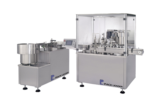 Fl-800 Filling-plugging-sealing Compact Machine With Unscrambler - Pack Leader