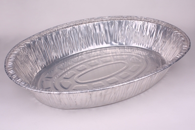 oblong foil container