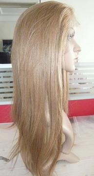 100% Remy Indian Hair Full Lace Wig Silky Straight 12''