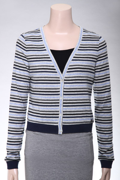 Women Stripe Cotton Knit Top