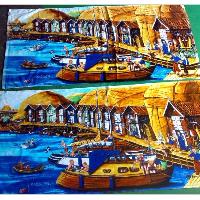 Sell 100% cotton reactive printed velour beach towel