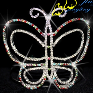 Rhinestone Butterfly Crown